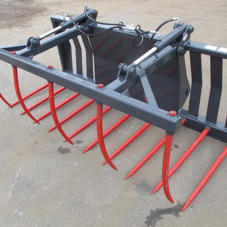 7' 6 Muck Fork with Top Grab and Terex 860-890 fittings